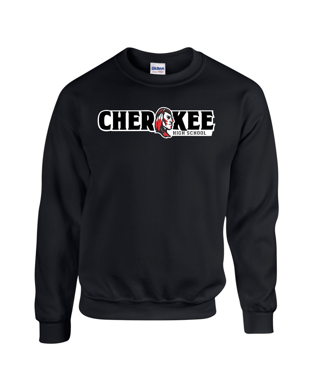 CHS-PTSA-305-1 - Gildan Adult 8 oz., 50/50 Fleece Crew -  Cherokee High School Logo