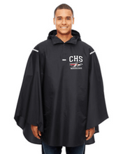 Load image into Gallery viewer, CHS-PTSA-460-3 - Team 365 Adult Zone Protect Packable Poncho -  CHS Tail Warriors Logo
