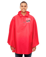 Load image into Gallery viewer, CHS-PTSA-460-3 - Team 365 Adult Zone Protect Packable Poncho -  CHS Tail Warriors Logo