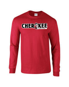 CHS-PTSA-482-1 - Gildan 5.5 oz., 50/50 Long Sleeve T-Shirt -  Cherokee High School Logo