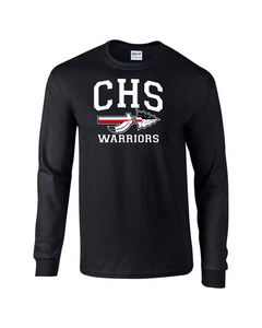 CHS-PTSA-482-3 - Gildan 5.5 oz., 50/50 Long Sleeve T-Shirt -  CHS Arrow Warriors Logo
