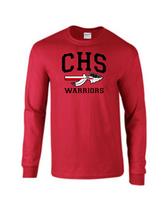 CHS-PTSA-482-3 - Gildan 5.5 oz., 50/50 Long Sleeve T-Shirt -  CHS Arrow Warriors Logo