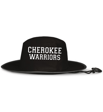 CHS-PTSA-913-5 - Pacific Headwear Perforated Legend Boonie - Cherokee Warriors Logo