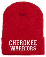Load image into Gallery viewer, CHS-PTSA-915-5 - Yupoong Adult Cuffed Knit Beanie - Cherokee Warriors Logo