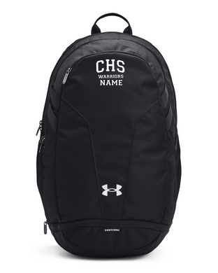 CHS-PTSA-976-3 - Under Armour Hustle Backpack - CHS Warriors Logo & Personalized Name