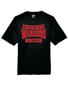 CHS-SOC-605-3 - Team 365 Zone Performance Short Sleeve T-Shirt - Cherokee Warrior Soccer Logo