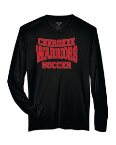 CHS-SOC-606-3 - Team 365 Zone Performance Long-Sleeve T-Shirt - Cherokee Warrior Soccer Logo