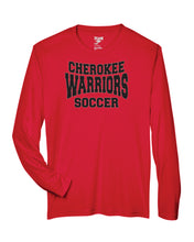 Load image into Gallery viewer, CHS-SOC-606-3 - Team 365 Zone Performance Long-Sleeve T-Shirt - Cherokee Warrior Soccer Logo