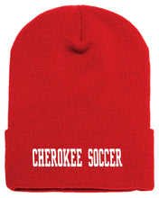 Load image into Gallery viewer, CHS-SOC-909 - Yupoong Adult Cuffed Knit Beanie - CHEROKEE SOCCER Logo