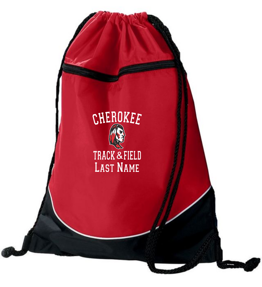 CHS-TRK-004 Augusta Tres Drawstring Backpack - 2024 TF Logo