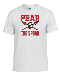 CHS-Wide-517-7 - Gildan Adult 5.5 oz., 50/50 T-Shirt - Fear the Spear- Warrior Cross Spear Logo