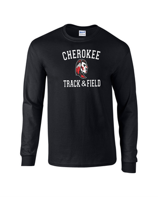 CHS-TRK-521-2 -Gildan Adult 5.5 oz., 50/50 Long-Sleeve T-Shirt - 2023 Track & Field Logo