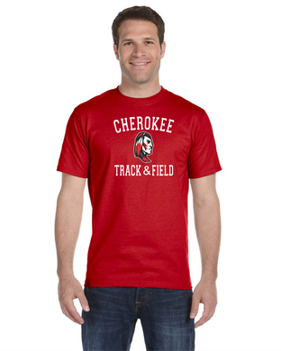 CHS-TRK-522-2 - Gildan 5.5 oz., 50/50 T-Shirt - 2023 Track & Field Logo