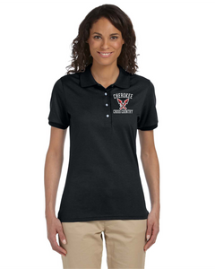 CHS-XC-502-2 - Jerzees 5.6 oz. SpotShield Jersey Polo - Cherokee Cross Country Logo