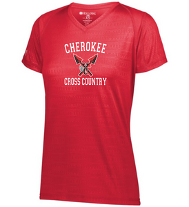 CHS-XC-509-2 -  Holloway Converge Wicking Shirt - Cherokee Cross Country Logo