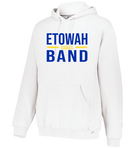 ET-BND-106-2 - Russell Athletic Unisex Dri-Power Hoodie Sweatshirt - Etowah Band Eagles Logo