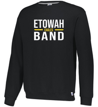 Load image into Gallery viewer, ET-BND-107-2 - Russell Athletic Unisex Dri-Power Crewneck Sweatshirt - Etowah Eagle Band Logo