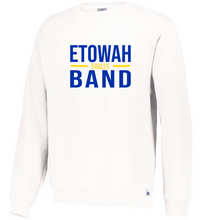 Load image into Gallery viewer, ET-BND-107-2 - Russell Athletic Unisex Dri-Power Crewneck Sweatshirt - Etowah Eagle Band Logo