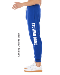 ET-BND-732-1 -  Bella + Canvas Unisex Jogger Sweatpants - Etowah Band Logo