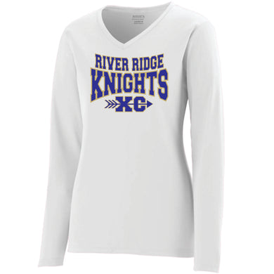 RR-XC-533-1 - Augusta Long Sleeve Wicking T-Shirt - River Ridge KNIGHTS XC Logo