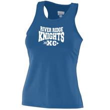 Load image into Gallery viewer, RR-XC-702-1 - Augusta Ladies Poly/Spandex Solid Racer-back Tank - River Ridge KNIGHTS XC Logo