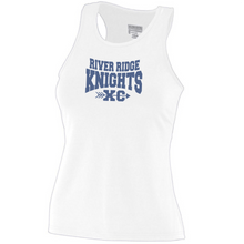 Load image into Gallery viewer, RR-XC-702-1 - Augusta Ladies Poly/Spandex Solid Racer-back Tank - River Ridge KNIGHTS XC Logo