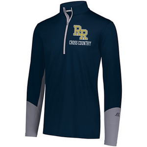 RR-XC-101-2 - Russell Hybrid Pullover 1/4 Zip - RR Cross Country Logo