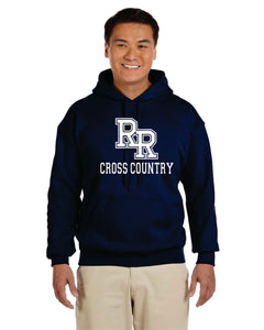 RR-XC-301-2 - Gildan Adult 8 oz., 50/50 Fleece Hoodie - RR Cross Country Logo