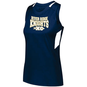 RR-XC-547-1 - Augusta Ladies Crossover Tank - River Ridge KNIGHTS XC Logo