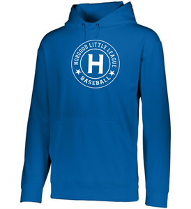 Item HG-BB-105-5 - Augusta Wicking Fleece Hoodie Pullover - Hobgood LLB-H Logo