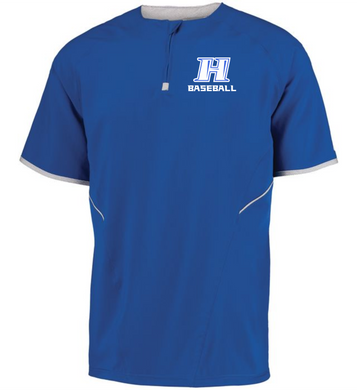 Item HG-BB-232-4 - Russell Short Sleeve Pullover - Hobgood H Baseball Logo