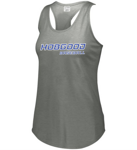 HG-AS-514-21 - Augusta Ladies Lux Tri-Blend Tank - Hobgood Baseball Logo