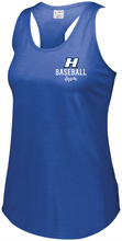 Load image into Gallery viewer, Item HG-BB-514-6 - Augusta Ladies Lux Tri-Blend Tank - Hobgood Baseball Mom Logo