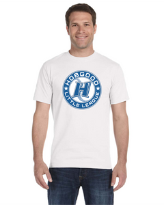 Item HG-BB-517-2 - Gildan Adult 5.5 oz., 50/50 Short Sleeve T-Shirt - Hobgood Baseball Logo
