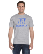 Load image into Gallery viewer, Item HG-BB-517-4 - Gildan Adult 5.5 oz., 50/50 Short Sleeve T-Shirt - Hobgood H Baseball Logo