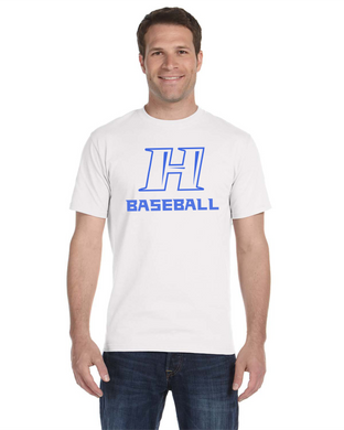 HG-AS-517-4 - Gildan Adult 5.5 oz., 50/50 Short Sleeve T-Shirt - Hobgood H Baseball Logo