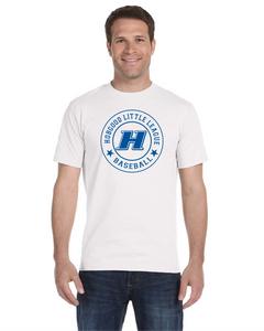 Item HG-BB-517-5 - Gildan Adult 5.5 oz., 50/50 Short Sleeve T-Shirt - Hobgood LLB H  Logo