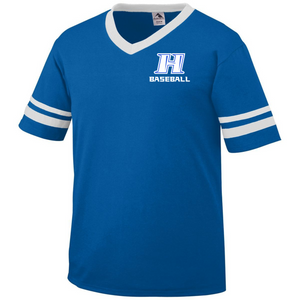 Item HG-BB-543-4 - Augusta Sleeve Stripe Jersey - Hobgood H Baseball Logo