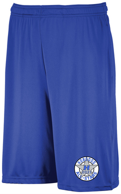 HG-AS-709-31 - Russell DRI-POWER ESSENTIAL PERFORMANCE SHORTS WITH POCKETS - Hobgood All-Stars Logo