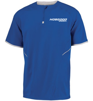 HG-AS-232-21 - Russell Short Sleeve Pullover - Hobgood Baseball Logo