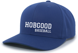 HG-AS-903-21 - Pacific Headwear Cotton-Poly Hook-And-Loop Adjustable Cap - Hobgood Baseball Logo