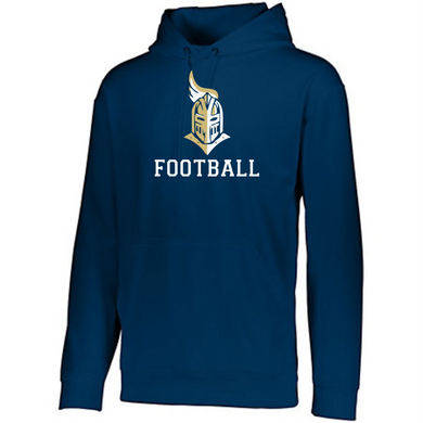 RR-FB-301-4 - Augusta Wicking Fleece Hooded Sweatshirt - Football Gameday Logo