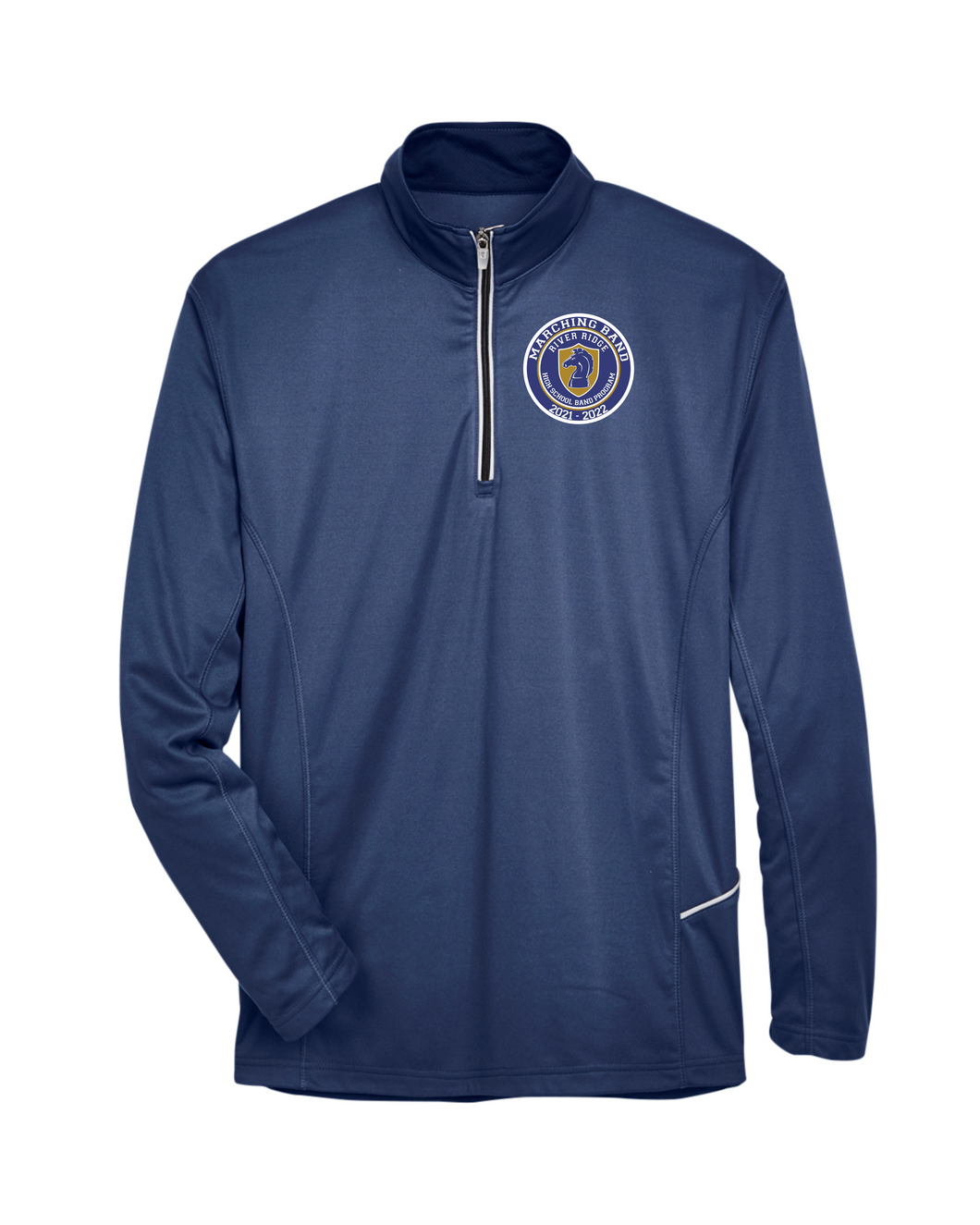 RR-BND-107-2 - UltraClub Cool & Dry Sport Quarter-Zip Pullover - RR Marching Band Logo