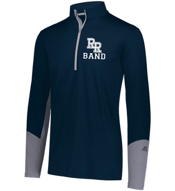 RR-BND-111-3 - Russell Hybrid Pullover 1/4 Zip - RR Band Logo