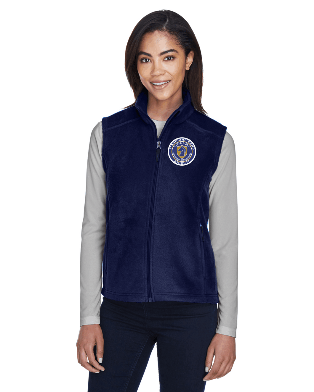 RR-BND-352-2 - Ash City - Core 365 Journey Fleece Vest - RR Marching Band Logo