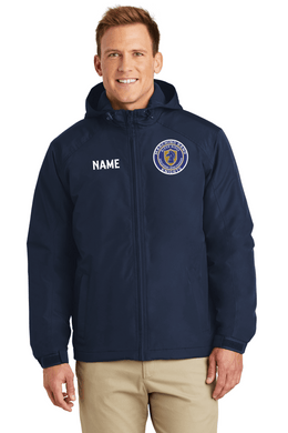 RR-BND-371-21-Custom - Port Authority Hooded Charger Jacket - RRHS Marching KNIGHTS Logo & Personalized Name