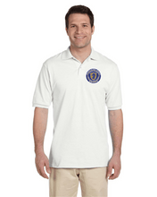 Load image into Gallery viewer, RR-BND-502-2 - Jerzees Adult 5.6 oz. SpotShield™ Jersey Polo - RR Marching Band Logo