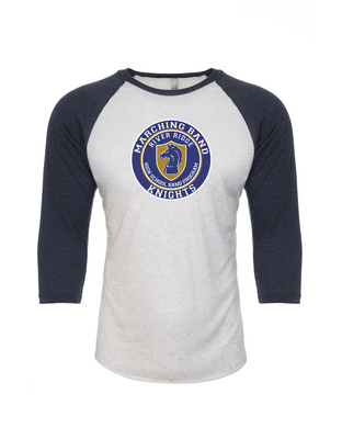 RR-BND-544-2 - Next Level Unisex Triblend 3/4-Sleeve Raglan - RR Marching Band Logo