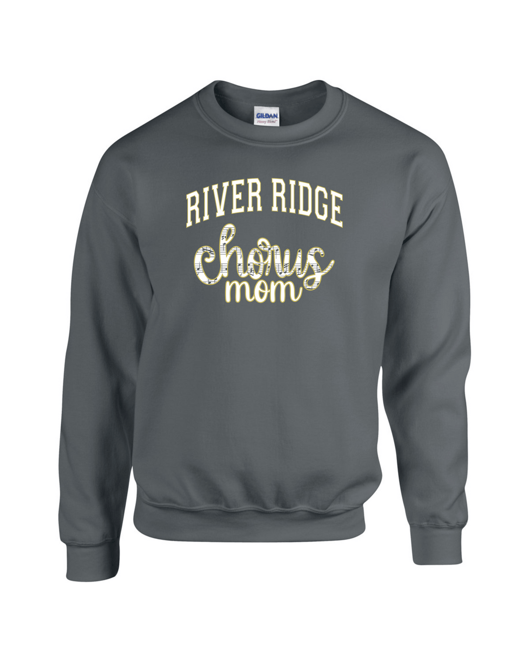 RR-CH-305-2 - Gildan Adult 8 oz., 50/50 Fleece Crew - River Ridge Chorus Mom Logo