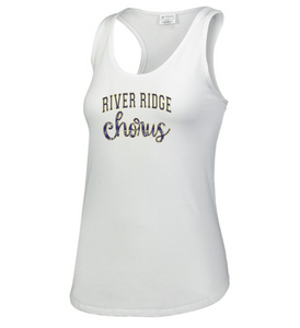 RR-CH-476-1 - Augusta Ladies Lux Tri-Blend Tank - River Ridge Chorus Logo